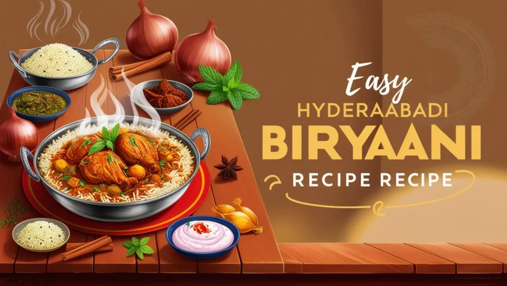 Easy Hyderabadi Biryaani Recipe in Hindi